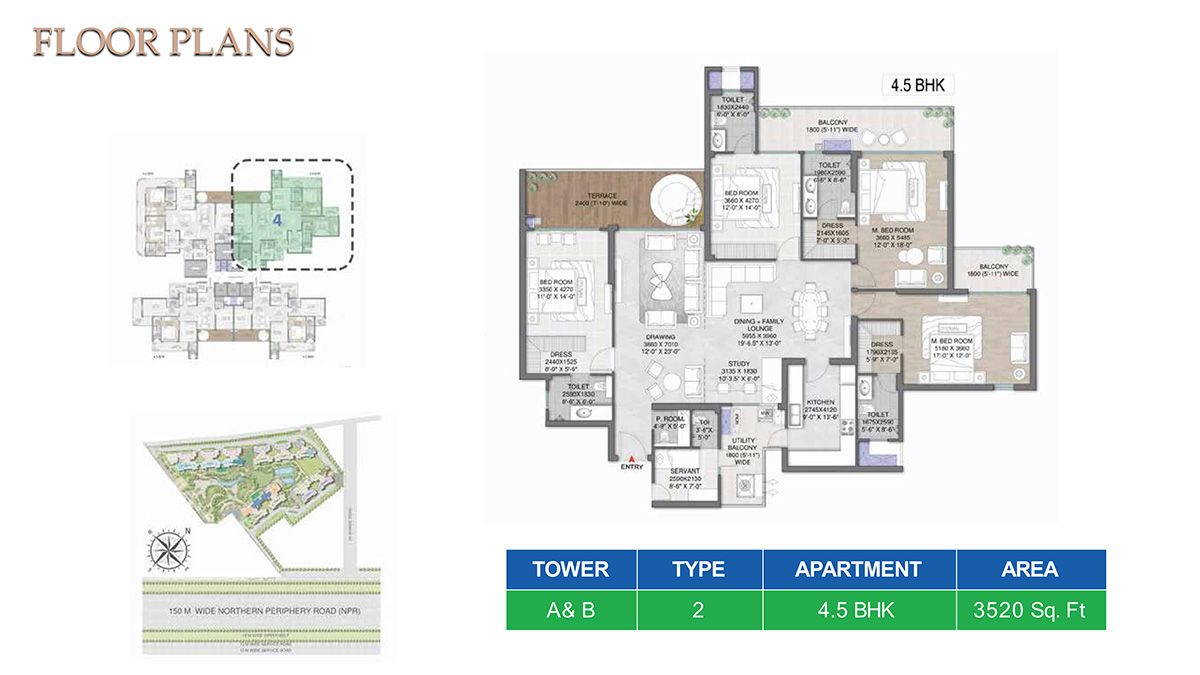 M3M Mansion Floor Plan